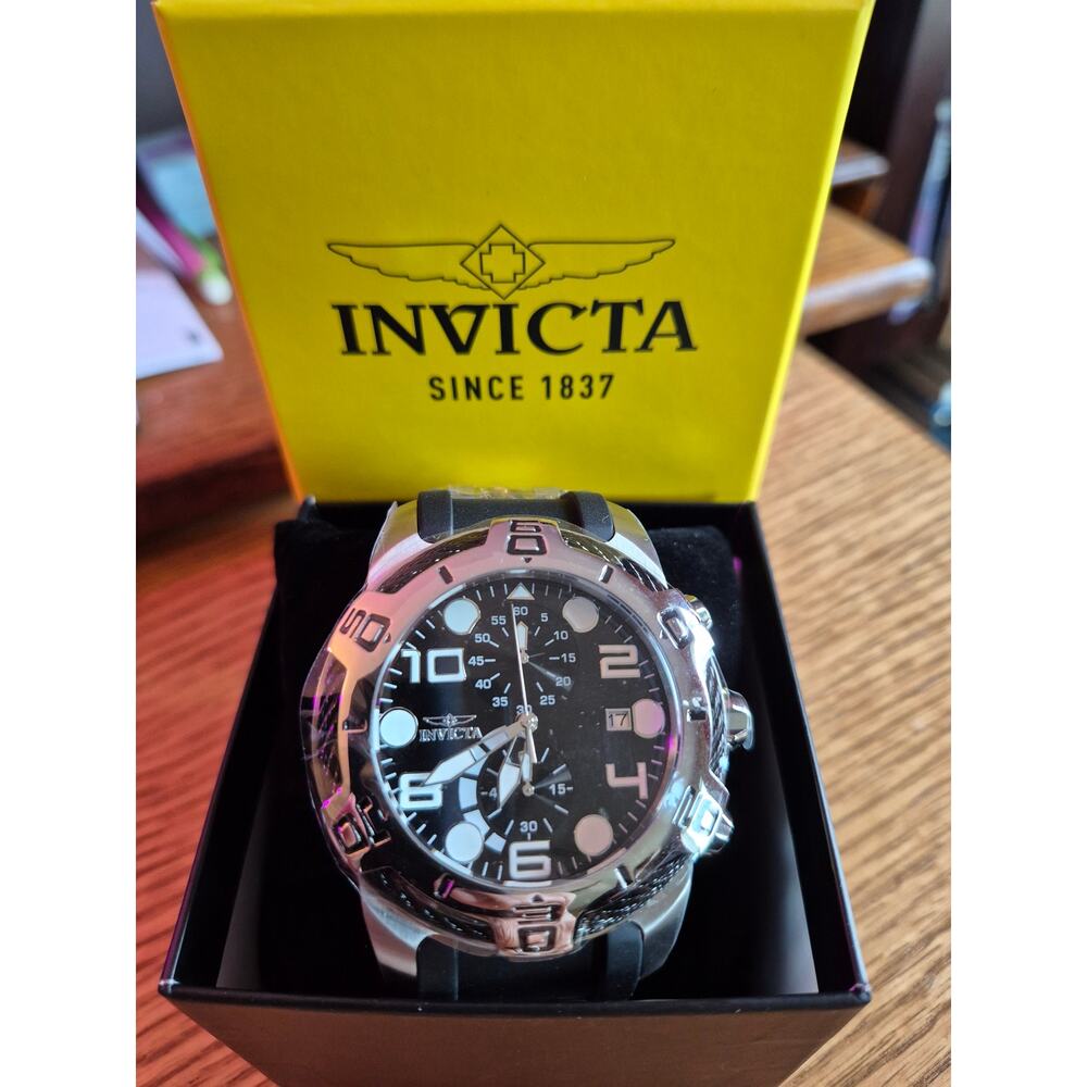 Invicta Bolt Tensile Men's Watch 50mm Steel Black